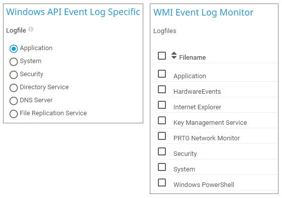 Arquivo de registro de seleção de capturas de tela do PRTG
