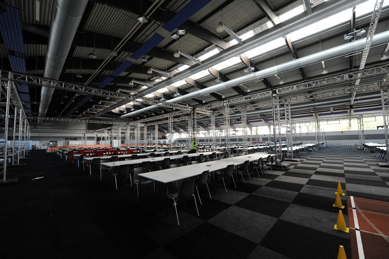 estudio de caso Centro de prensa de Riedel Communications