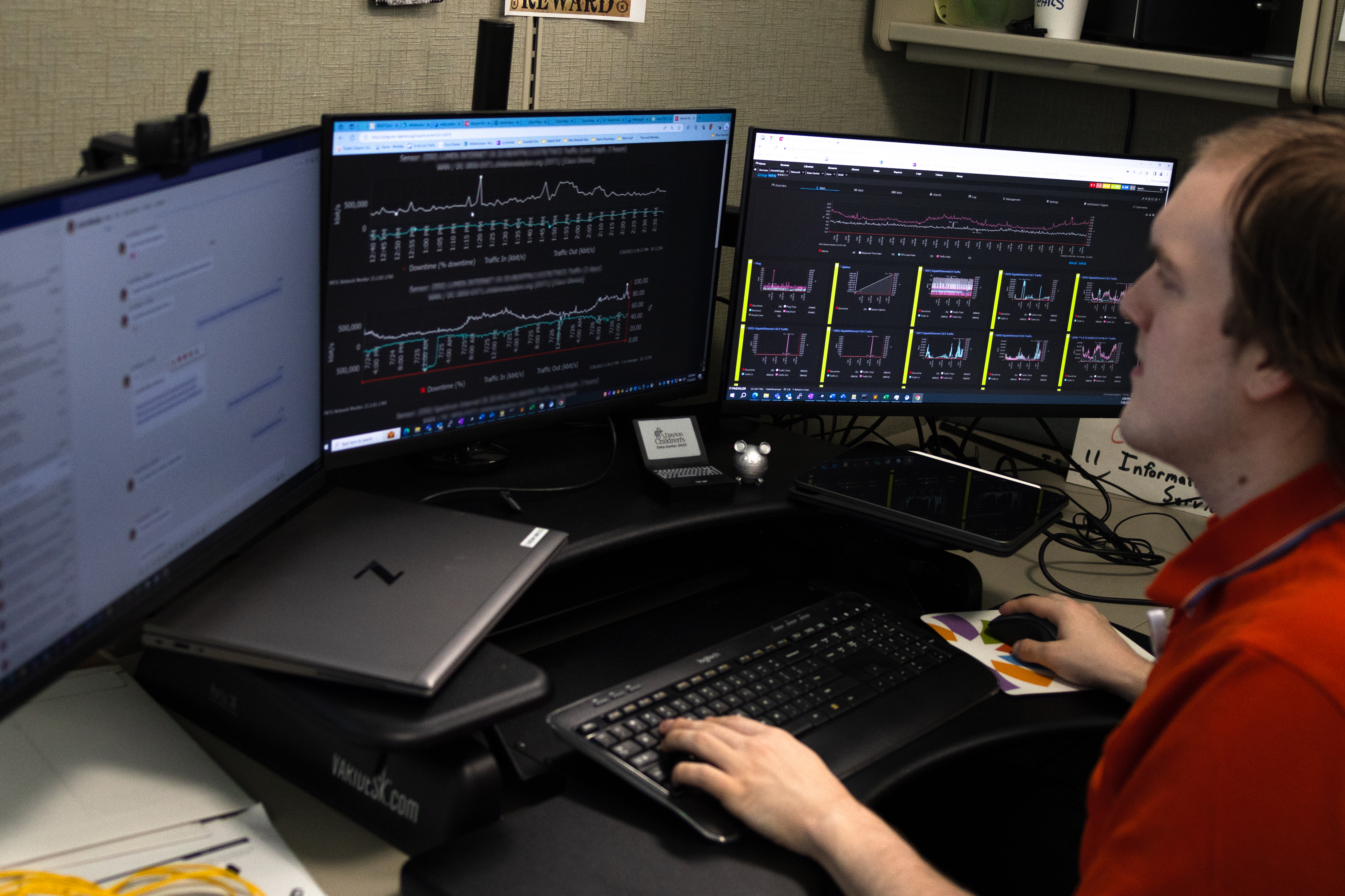 estudio de caso dayton hospital hospital screens