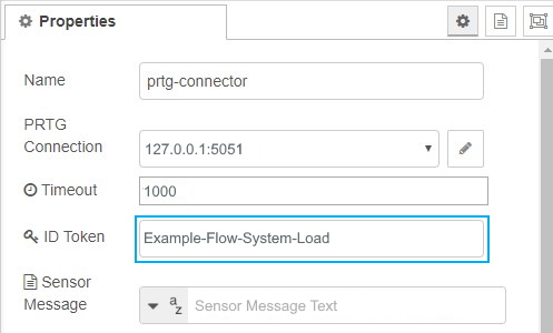 Screenshot PRTG properties ID Token