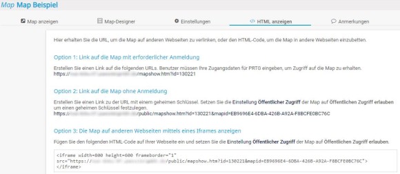 PRTG Screenshot Beispiel Map