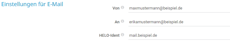 PRTG Screenshot E-Mail-Einstellungen