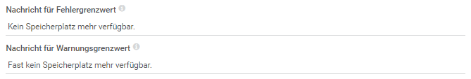 PRTG Screenshot Grenzwertmeldungen