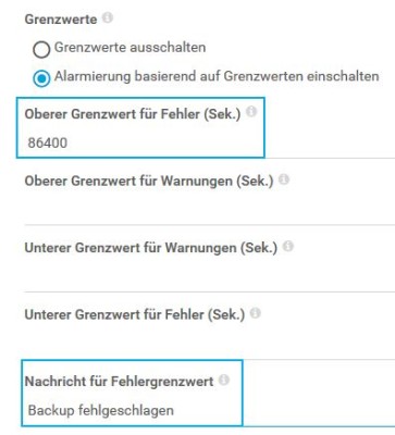 PRTG Screenshot Kanal bearbeiten