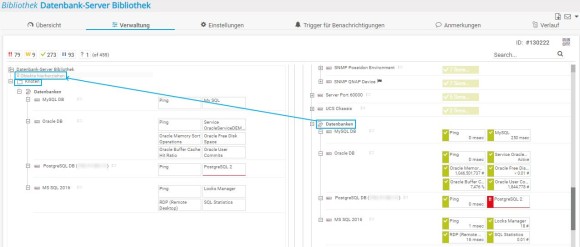 PRTG Screenshot Bibliotheksknoten hinzufügen