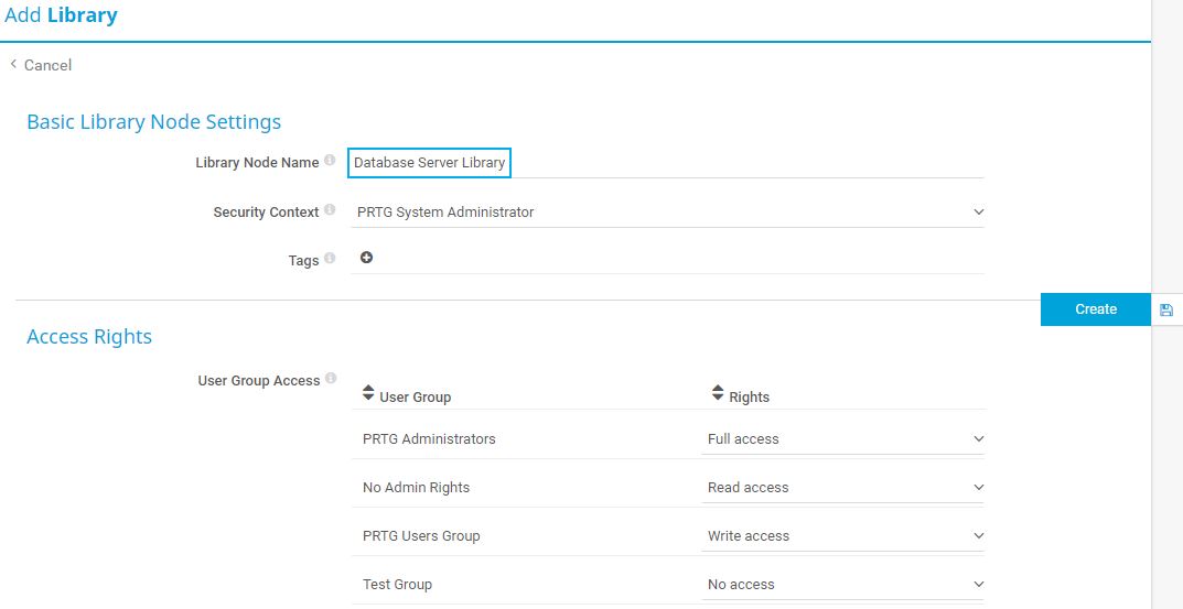 Biblioteca de adição de capturas de tela do PRTG