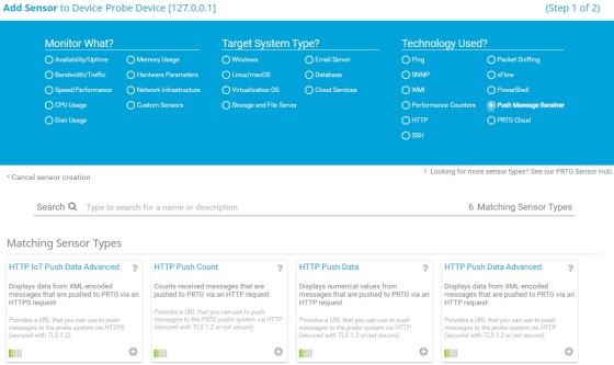 How to use push monitoring via HTTP