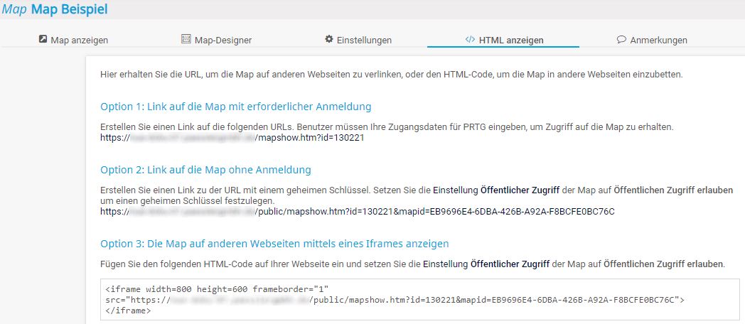 PRTG Screenshot Beispiel Map