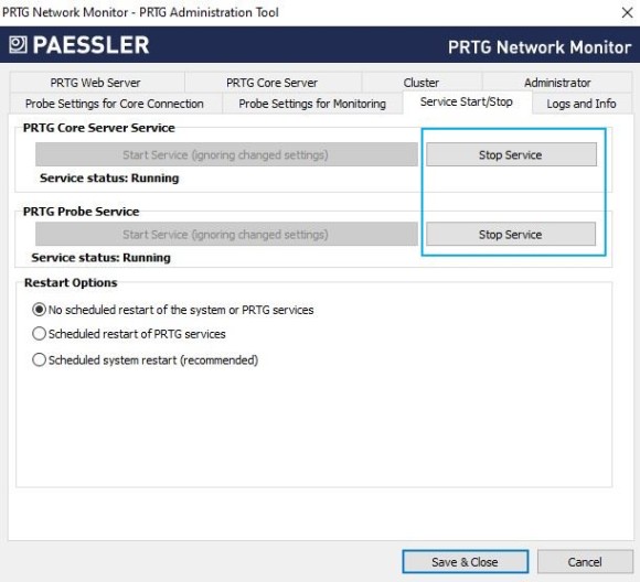 PRTG Screenshot Administration Tool