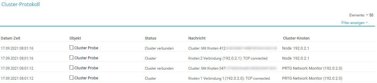 PRTG Screenshot Grundlegende Geräteeinstellungen