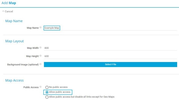 PRTG Screenshot add map