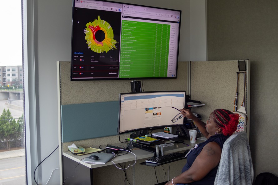 estudio de caso dayton hospital hospital screens