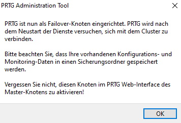 PRTG Screenshot-Meldung