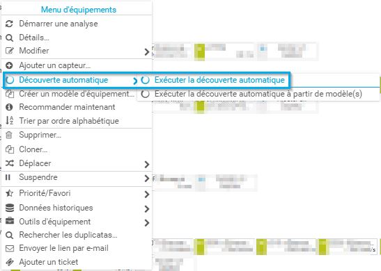 Capture d'écran de la découverte automatique de PRTG