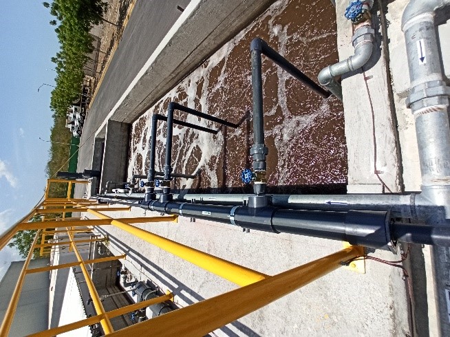 Estação de tratamento de águas residuais no México