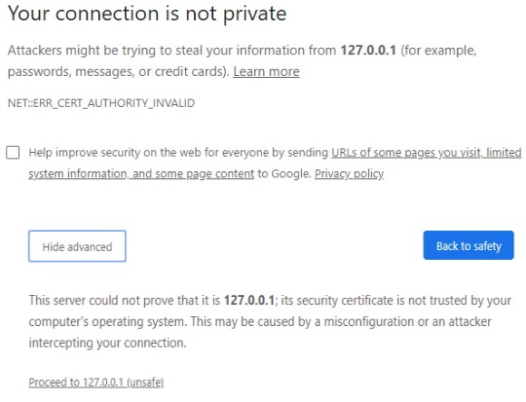 Conexão de captura de tela do PRTG não é uma janela privada