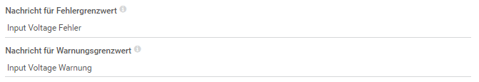 PRTG-Bildschirmfoto Fehlergrenzmeldung